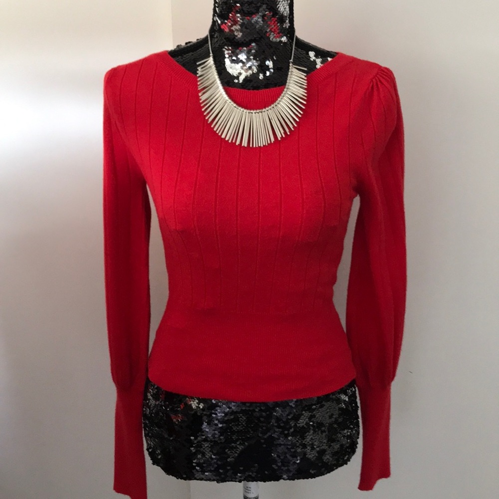 Red Knit Sweater